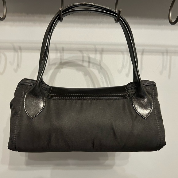 Vintage ROOTS Large Black Leather and Nylon Foldable Bag - Picture 7 of 7